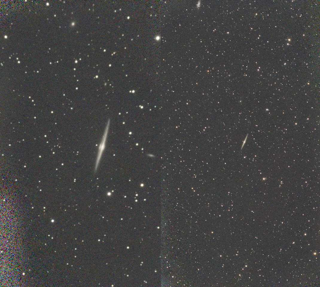 NGC 4565 im Seestar S50 und S30 Pro